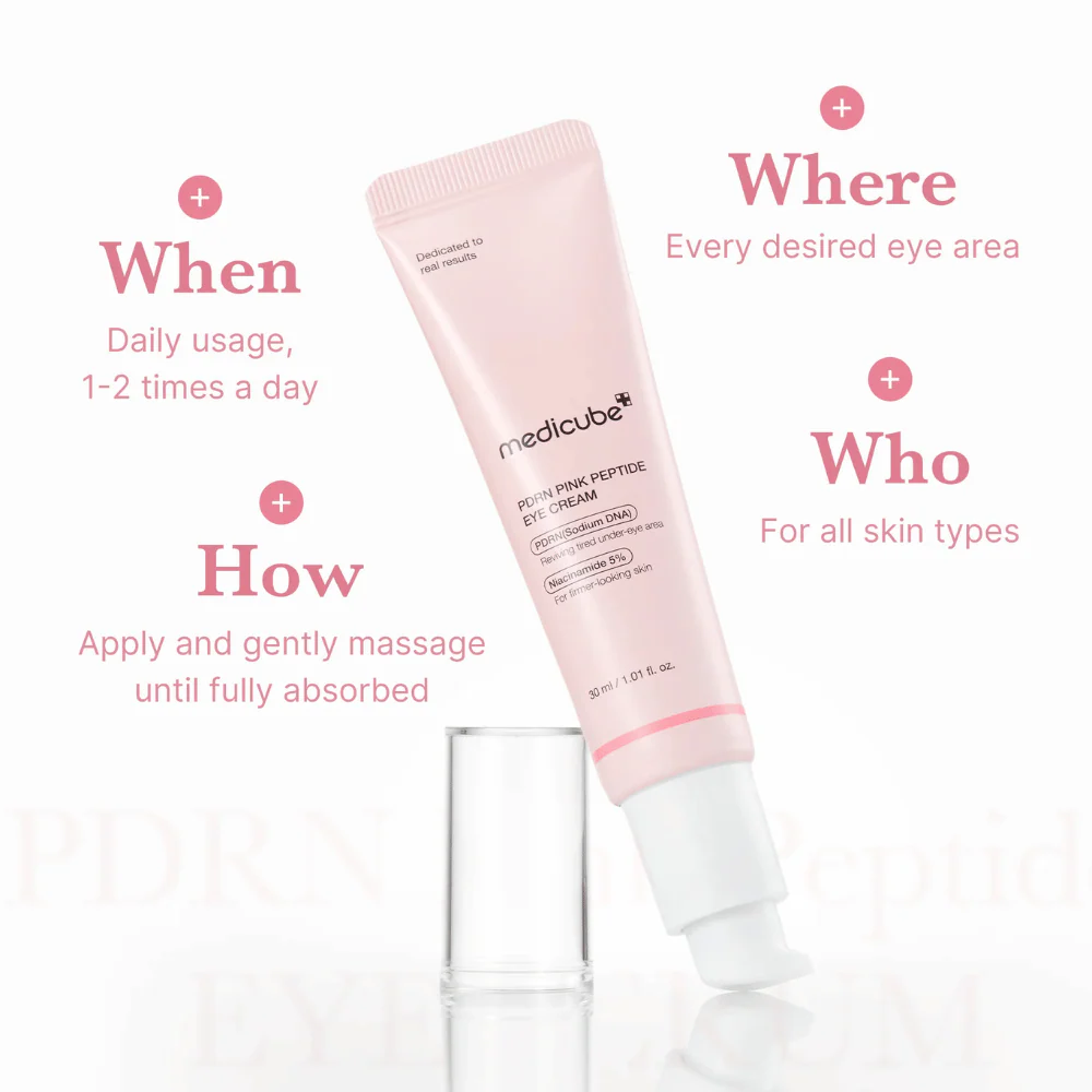 Crema para ojos con péptidos rosados PDRN 30 ml - Image 2
