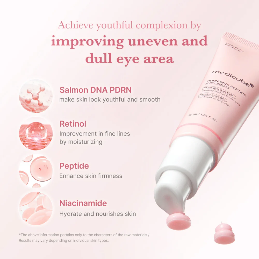 Crema para ojos con péptidos rosados PDRN 30 ml - Image 3