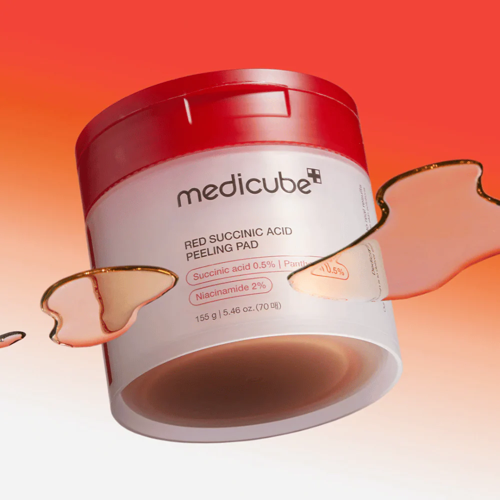 Almohadilla exfoliante de ácido succínico rojo (70 unidades) - Image 2