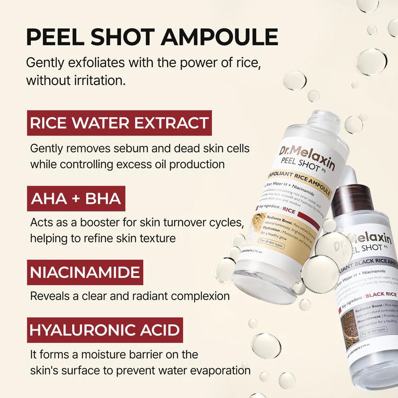 Ampolla de peeling de arroz Dr. Melaxin - Image 3