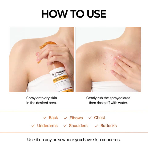 Peel Shot Keratin Care Spray de cúrcuma y ácido kójico - Image 8